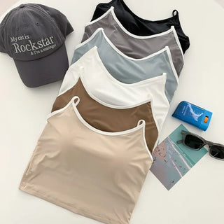 Waterproof Waterbomb Volume-Up Waterproof Swimwear Cap Sleeveless Bralette Bra Top Swimsuit