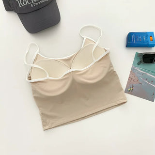 Waterproof Waterbomb Volume-Up Waterproof Swimwear Cap Sleeveless Bralette Bra Top Swimsuit