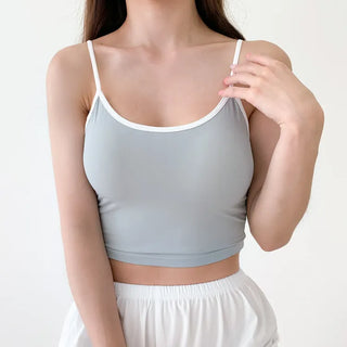 Waterproof Waterbomb Volume-Up Waterproof Swimwear Cap Sleeveless Bralette Bra Top Swimsuit