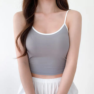 Waterproof Waterbomb Volume-Up Waterproof Swimwear Cap Sleeveless Bralette Bra Top Swimsuit