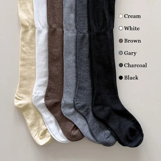 Lean Wrinkle Long Knee Socks