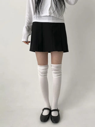 Lean Wrinkle Long Knee Socks