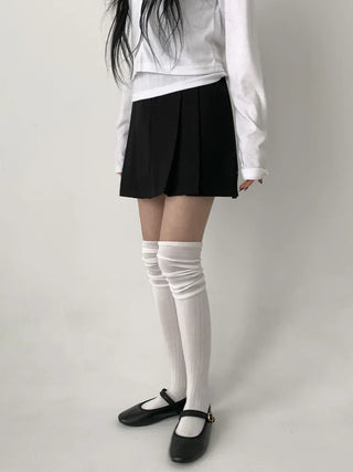Lean Wrinkle Long Knee Socks