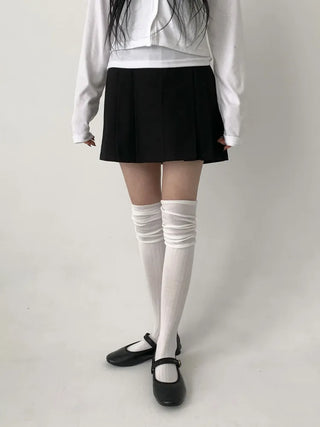 Lean Wrinkle Long Knee Socks