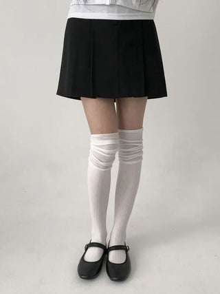 Lean Wrinkle Long Knee Socks
