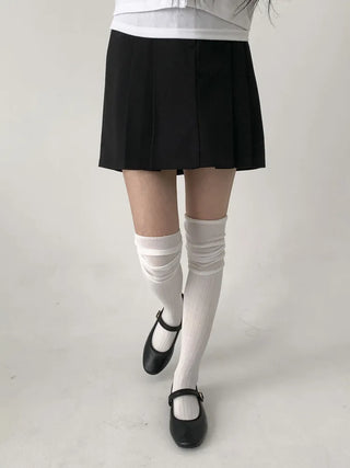 Lean Wrinkle Long Knee Socks