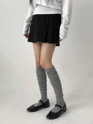 Lean Wrinkle Long Knee Socks