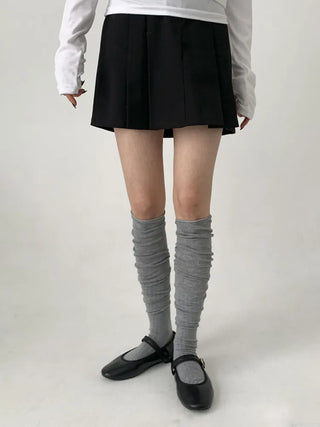 Lean Wrinkle Long Knee Socks