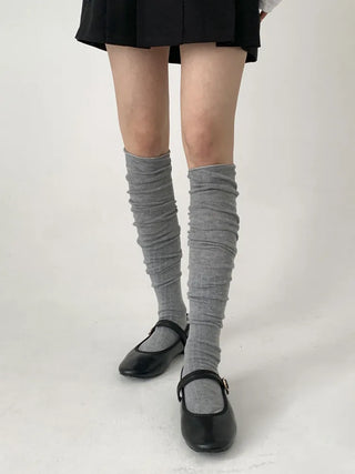 Lean Wrinkle Long Knee Socks