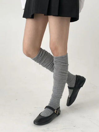 Lean Wrinkle Long Knee Socks