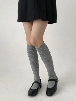 Lean Wrinkle Long Knee Socks