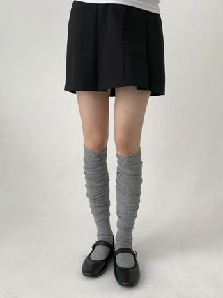 Lean Wrinkle Long Knee Socks
