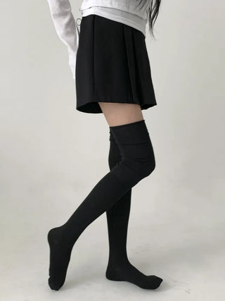 Lean Wrinkle Long Knee Socks
