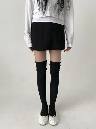 Lean Wrinkle Long Knee Socks