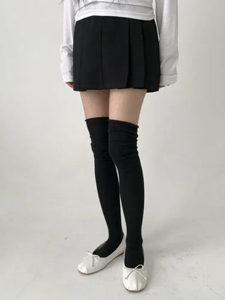 Lean Wrinkle Long Knee Socks