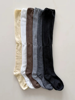 Lean Wrinkle Long Knee Socks
