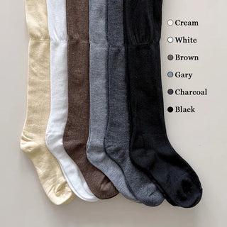 Lean Wrinkle Long Knee Socks