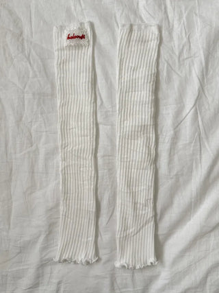 Sally Made Frill Lettering Patch Long Leg Warmers