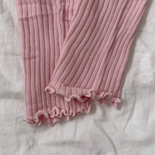 Sally Made Frill Lettering Patch Long Leg Warmers