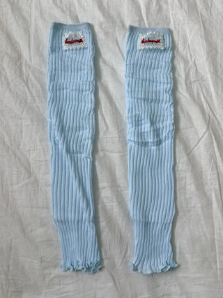 Sally Made Frill Lettering Patch Long Leg Warmers