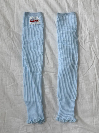 Sally Made Frill Lettering Patch Long Leg Warmers