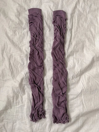 Drift Shirring Side Frill Long Leg Warmers