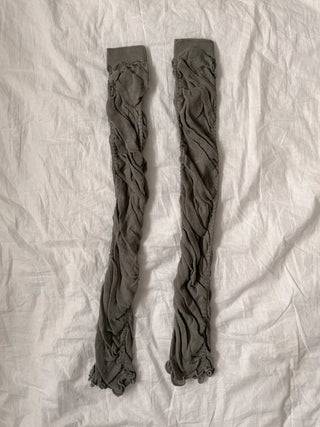 Drift Shirring Side Frill Long Leg Warmers