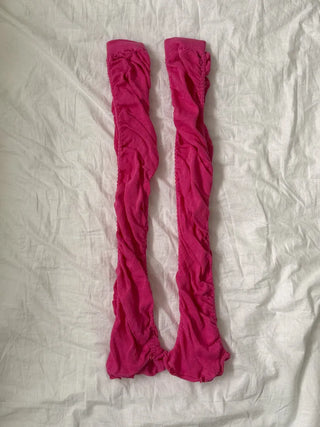 Drift Shirring Side Frill Long Leg Warmers