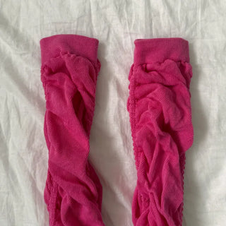 Drift Shirring Side Frill Long Leg Warmers