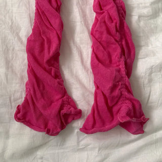 Drift Shirring Side Frill Long Leg Warmers