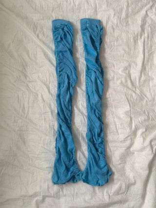Drift Shirring Side Frill Long Leg Warmers