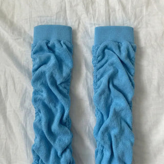Drift Shirring Side Frill Long Leg Warmers