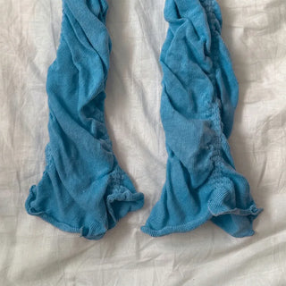 Drift Shirring Side Frill Long Leg Warmers