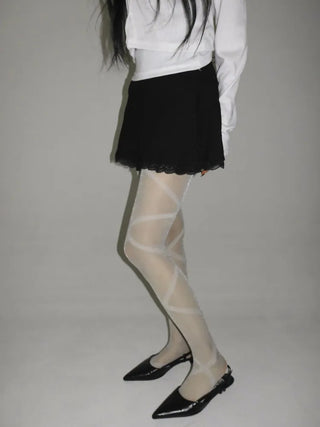 Ray-X Pearl Pattern Glitter Pantyhose