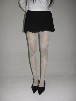 Ray-X Pearl Pattern Glitter Pantyhose