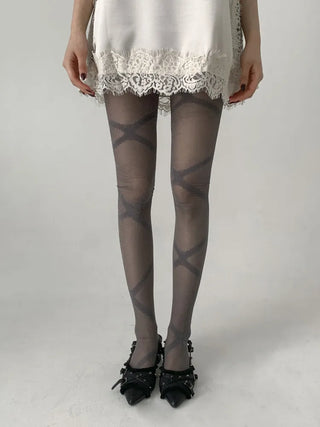 Ray-X Pearl Pattern Glitter Pantyhose