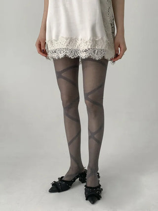 Ray-X Pearl Pattern Glitter Pantyhose
