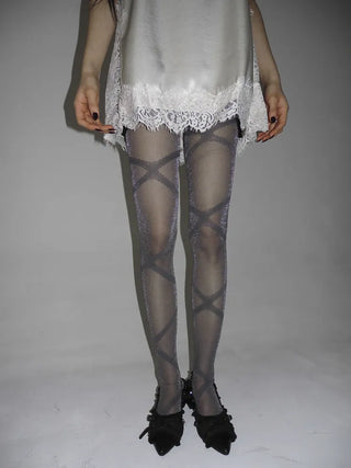 Ray-X Pearl Pattern Glitter Pantyhose