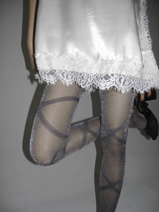 Ray-X Pearl Pattern Glitter Pantyhose