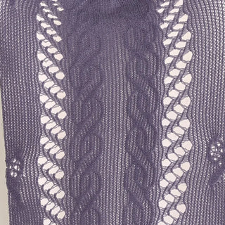 Ribbon Cable Pattern Color Mesh Waist Pantyhose