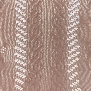 Ribbon Cable Pattern Color Mesh Waist Pantyhose
