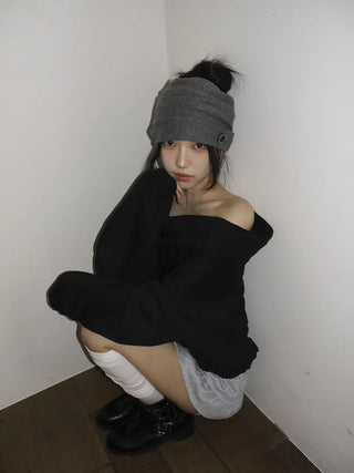 Two-way Button Twist Headband Bandana Beanie Hat