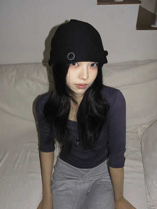 Two-way Button Twist Headband Bandana Beanie Hat