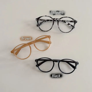 Say Round Frame Fashion Horn-rimmed Glasses