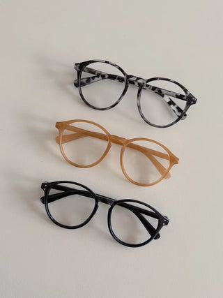 Say Round Frame Fashion Horn-rimmed Glasses