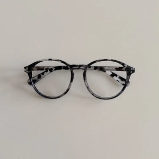 Say Round Frame Fashion Horn-rimmed Glasses