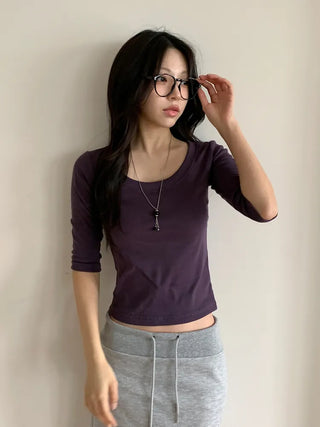 Say Round Frame Fashion Horn-rimmed Glasses