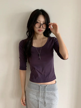 Say Round Frame Fashion Horn-rimmed Glasses