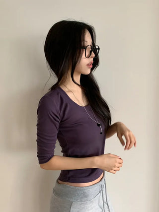 Say Round Frame Fashion Horn-rimmed Glasses