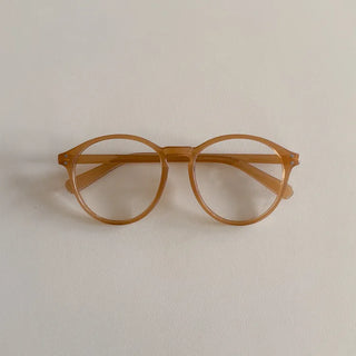 Say Round Frame Fashion Horn-rimmed Glasses